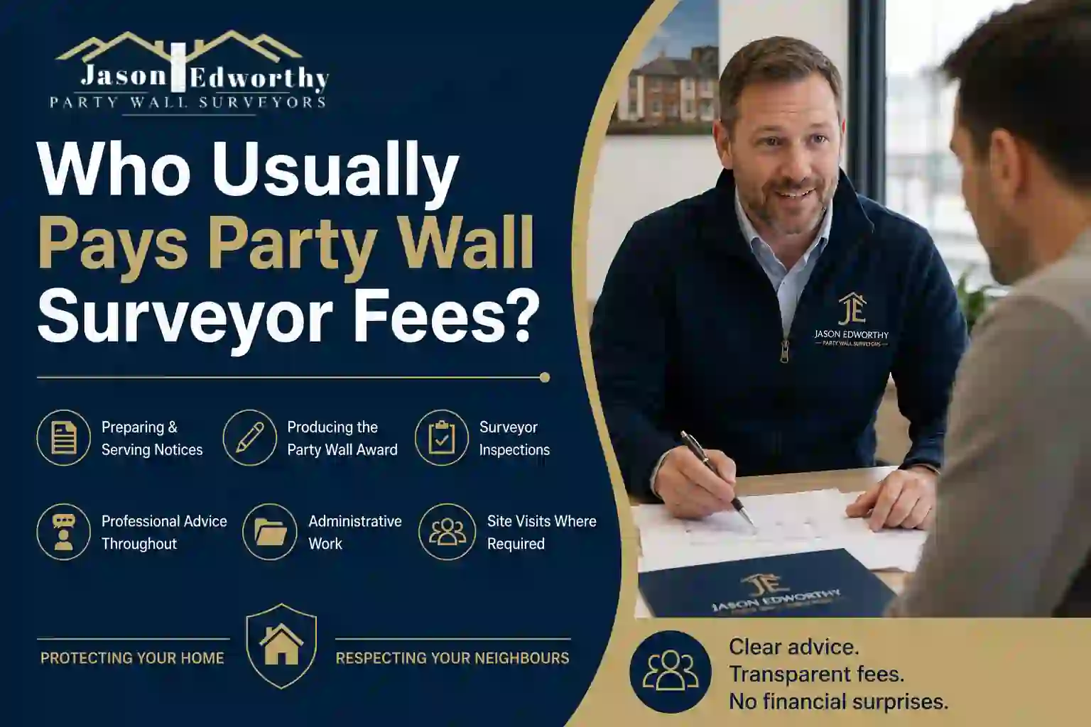 Who Usually Pays Party Wall Surveyor Fees Weybridge?